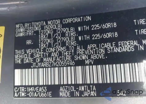 2017 Lexus Nx 200T z USA, uszkodzony, nr VIN JTJYARBZ7H2055946